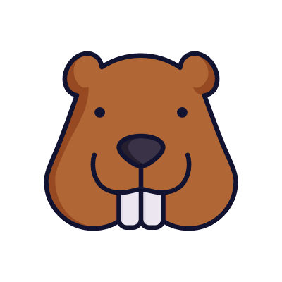 Beaver, Animated Icon, Lineal