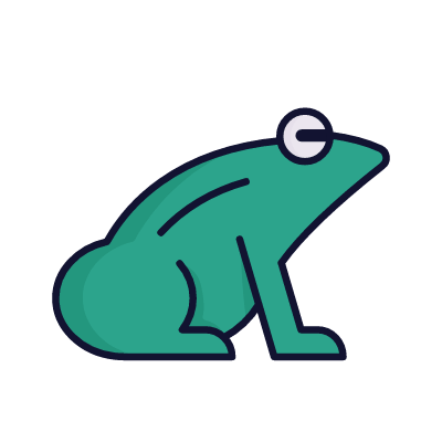 Frog, Animated Icon, Lineal