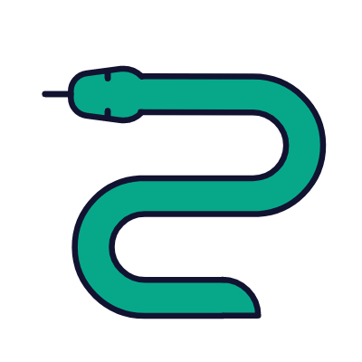 Snake, Animated Icon, Lineal