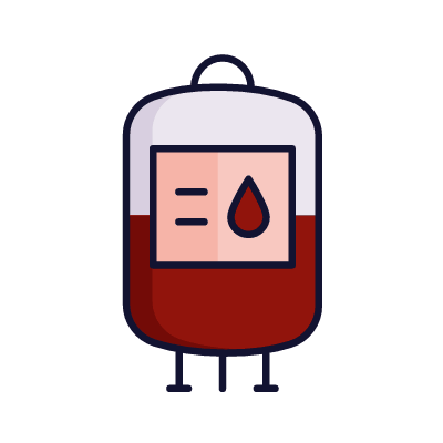 Blood bag, Animated Icon, Lineal