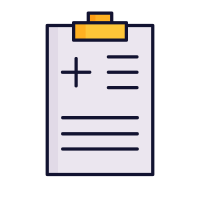 Medical report, Animated Icon, Lineal