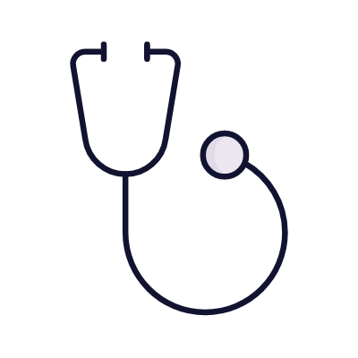 Stethoscope, Animated Icon, Lineal