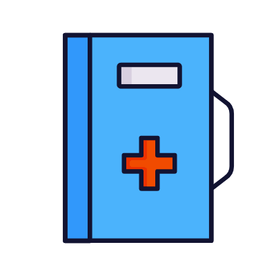 Medical file, Animated Icon, Lineal