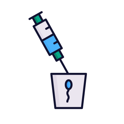 Insemination, Animated Icon, Lineal