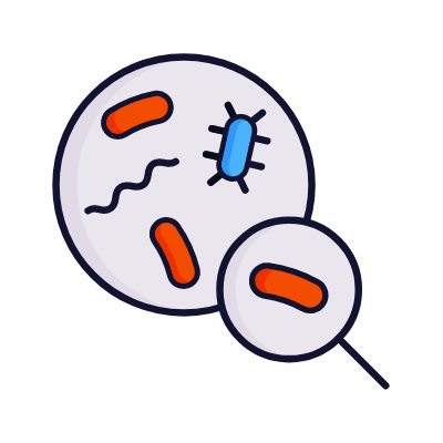 Microbiology lab, Animated Icon, Lineal