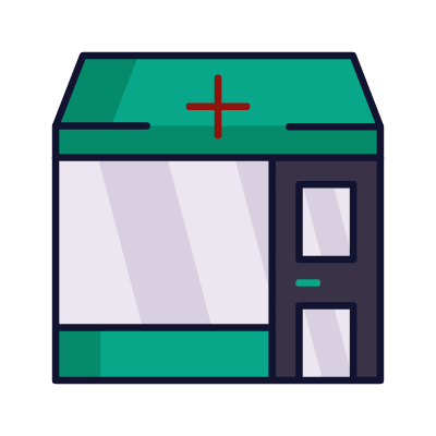 Pharmacy, Animated Icon, Lineal