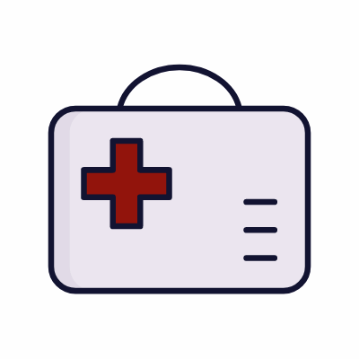 First aid kit, Animated Icon, Lineal