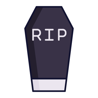 Funeral, Animated Icon, Lineal