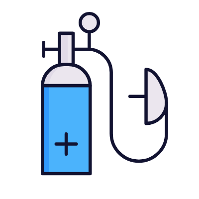 Oxygen tank, Animated Icon, Lineal