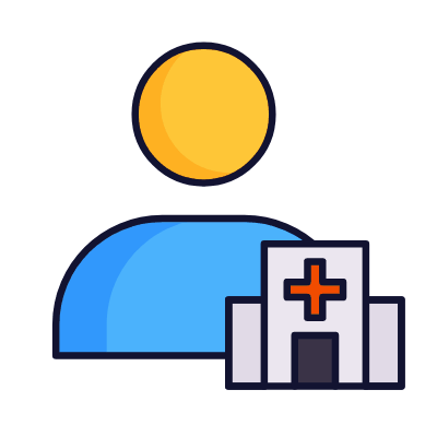 Hospital visit, Animated Icon, Lineal