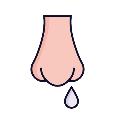 Runny nose, Animated Icon, Lineal