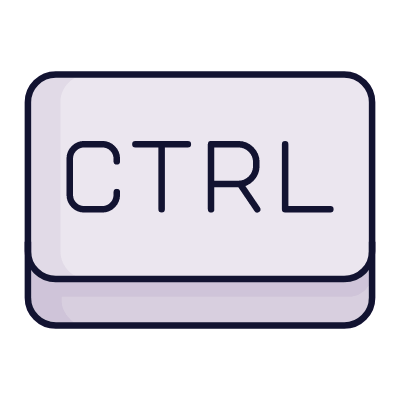 Ctrl key, Animated Icon, Lineal
