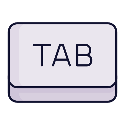 Tab key, Animated Icon, Lineal