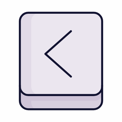 Arrow left, Animated Icon, Lineal