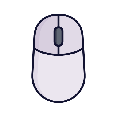 Computer mouse, Animated Icon, Lineal