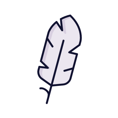 Feather, Animated Icon, Lineal
