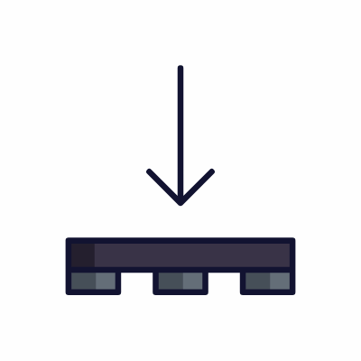 Loading a cargo, Animated Icon, Lineal