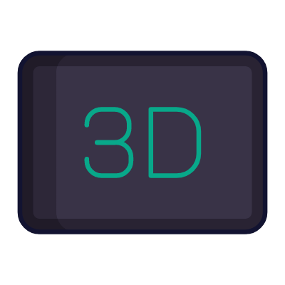 3D, Animated Icon, Lineal