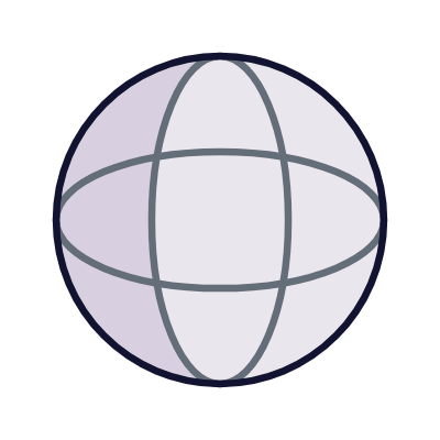 Sphere, Animated Icon, Lineal