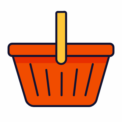 Basket, Animated Icon, Lineal
