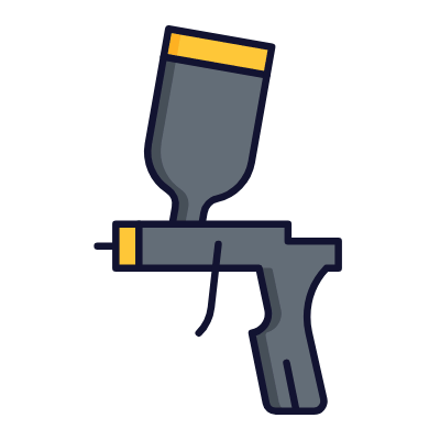 Paint sprayer, Animated Icon, Lineal