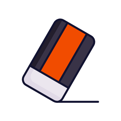 Erase, Animated Icon, Lineal