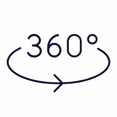 360 view, Animated Icon, Lineal