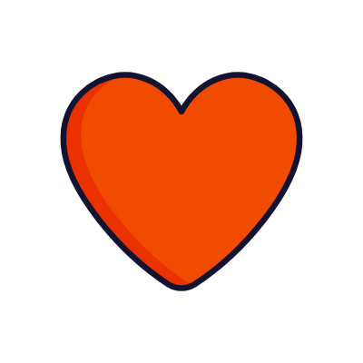 Card heart, Animated Icon, Lineal
