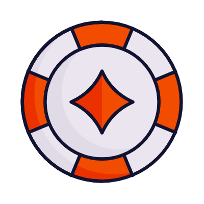 Casino chip, Animated Icon, Lineal