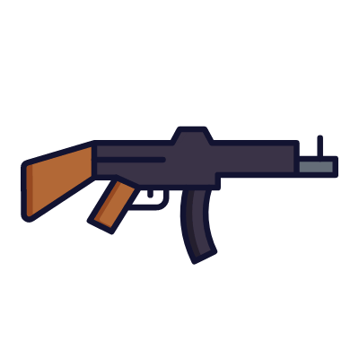 Rifle, Animated Icon, Lineal