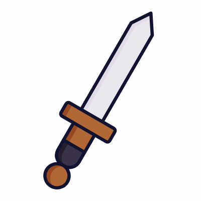 Sword, Animated Icon, Lineal