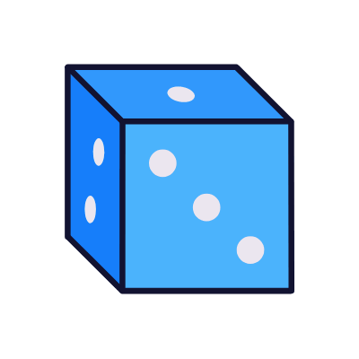 Dice, Animated Icon, Lineal