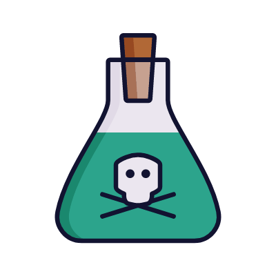 Poison bottle, Animated Icon, Lineal