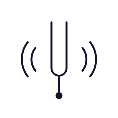 Tuning fork, Animated Icon, Lineal