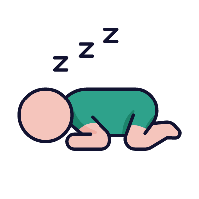 Napping, Animated Icon, Lineal