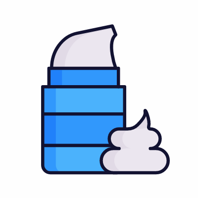 Shaving foam, Animated Icon, Lineal