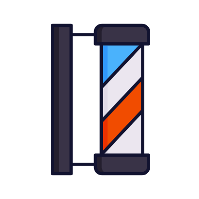 Barber pole, Animated Icon, Lineal