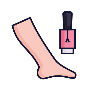Pedicure, Animated Icon, Lineal