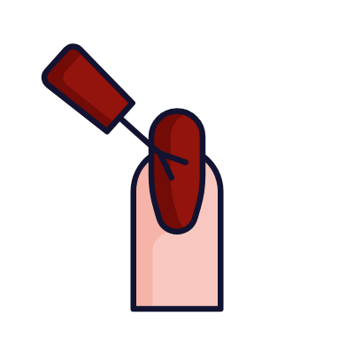 Manicure, Animated Icon, Lineal