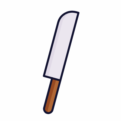 Knife, Animated Icon, Lineal