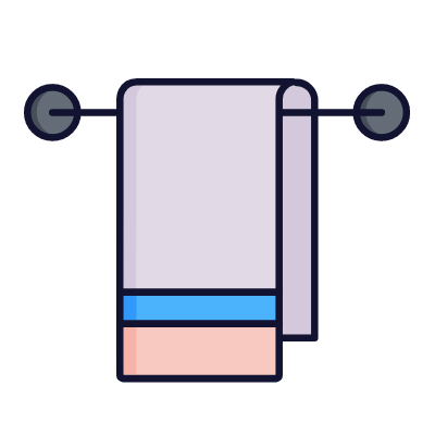 Towel, Animated Icon, Lineal
