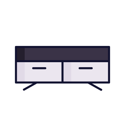 Cabinet bufflet, Animated Icon, Lineal