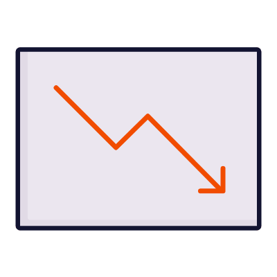 Decrease, Animated Icon, Lineal