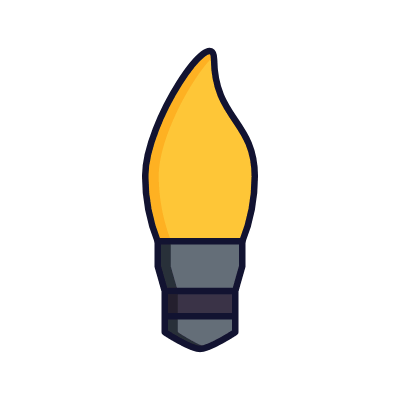 Light bulb, Animated Icon, Lineal