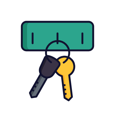 Key holder, Animated Icon, Lineal