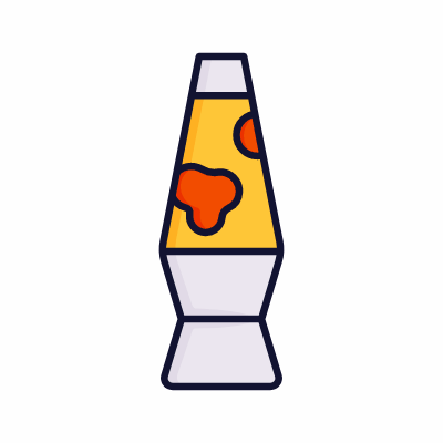 Lava lamp, Animated Icon, Lineal