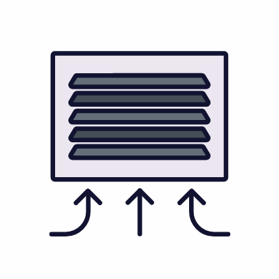 Air shaft, Animated Icon, Lineal