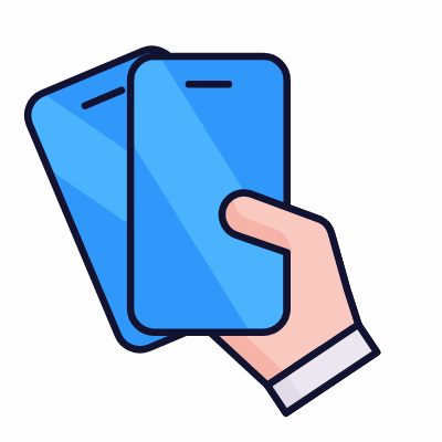 Shake phone, Animated Icon, Lineal
