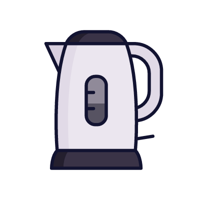 Electric teapot, Animated Icon, Lineal