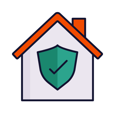 Home safety, Animated Icon, Lineal